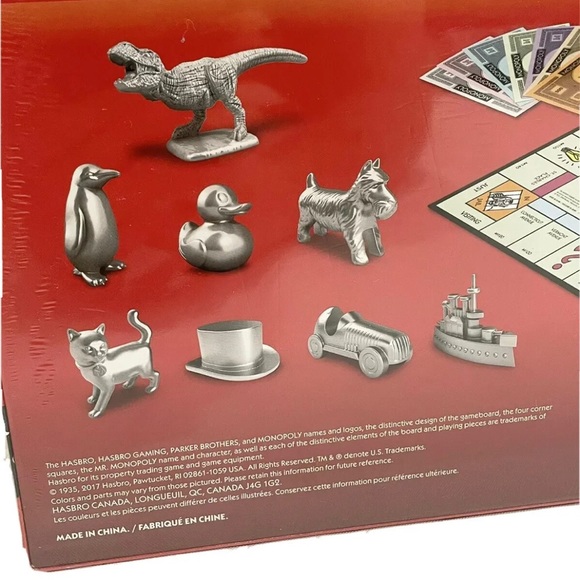 Monopoly Classic Edition (Hasbro, 2017) Board Game - Picture 5 of 6